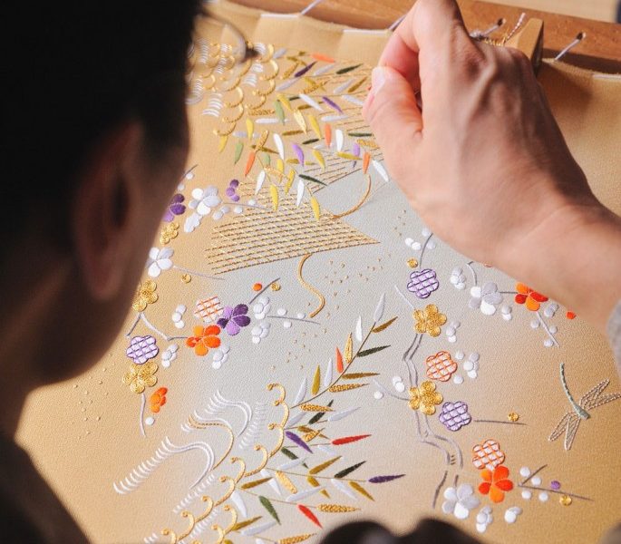Japanese embroidery - Jackie Hall